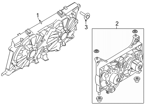 2019 Ford F-150 Cooling System, Radiator, Water Pump, Cooling Fan Diagram 2 - Thumbnail