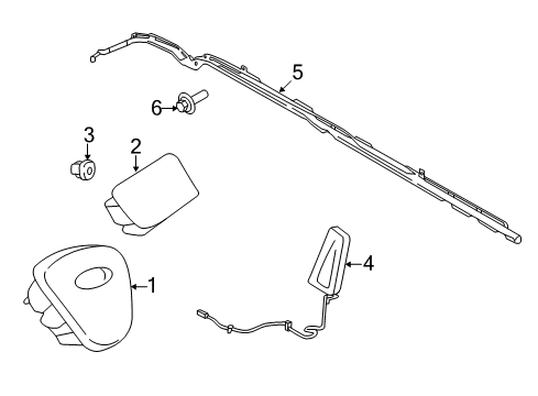 2023 Ford Transit-150 Air Bag Components Diagram 1 - Thumbnail