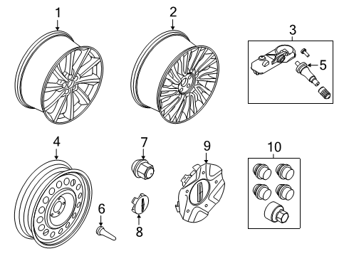 2022 Lincoln Corsair Wheels Diagram 3 - Thumbnail