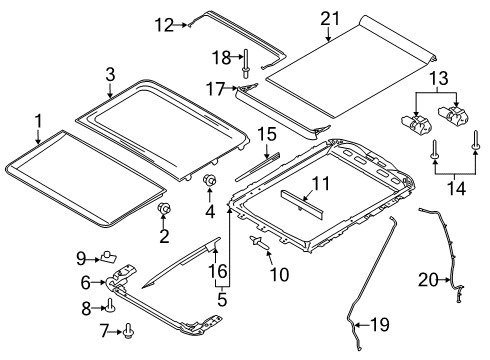 2018 Ford F-250 Super Duty Water Trough Diagram for FL3Z-1654022-A