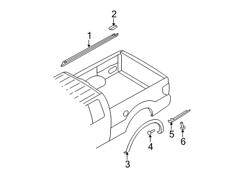 2012 Ford F-150 Exterior Trim - Pick Up Box Diagram 8 - Thumbnail