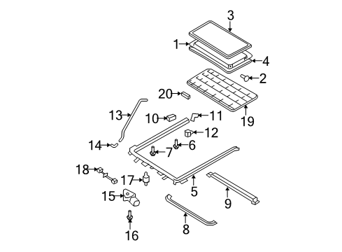 2008 Ford Escape Sunroof Diagram