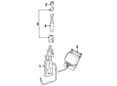 1999 Mercury Sable Antenna & Radio Diagram 2 - Thumbnail