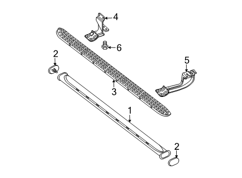 2006 Ford Ranger Running Board Diagram 3 - Thumbnail