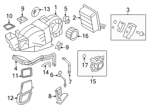 2007 Lincoln Navigator Auxiliary Heater & A/C Diagram 1 - Thumbnail