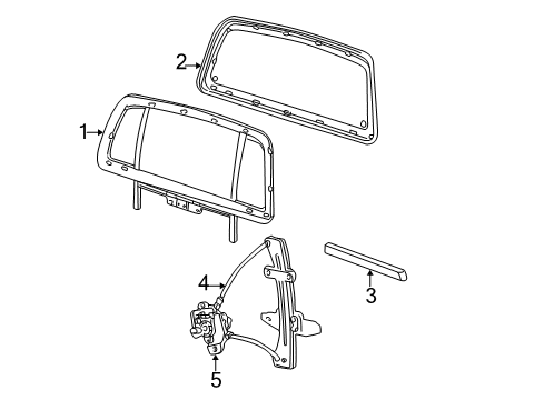 2001 Ford Explorer Sport Trac Back Glass, Electrical Diagram 1 - Thumbnail