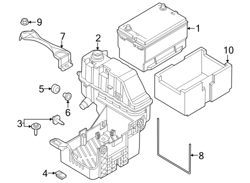 2024 Ford F-350 Super Duty Battery Diagram 1 - Thumbnail