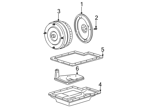 2002 Ford F-350 Super Duty Converter Assembly Diagram for 1C3Z-7902-CARM