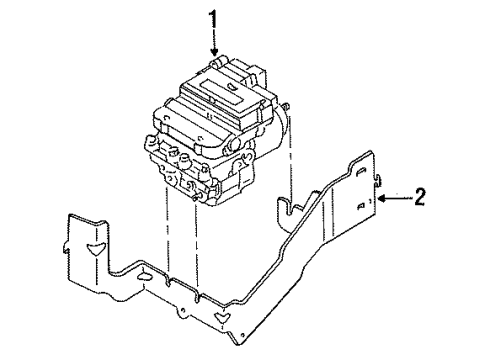 1995 Mercury Mystique Anti-Lock Brakes Diagram 1 - Thumbnail