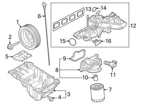 2024 Ford Mustang Engine Parts Diagram 1 - Thumbnail