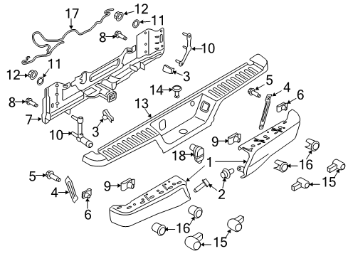 2019 Ford F-150 Parking Aid Diagram 12 - Thumbnail