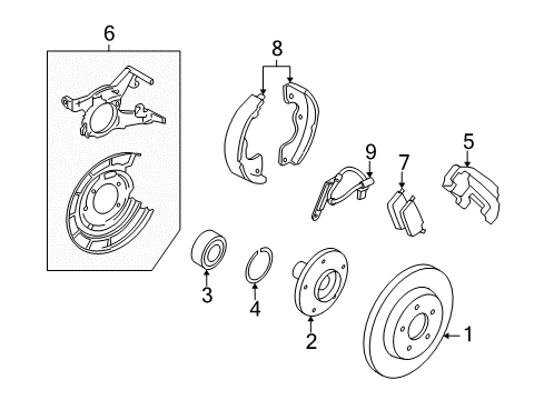 2007 Ford Escape Parking Brake Diagram 1 - Thumbnail