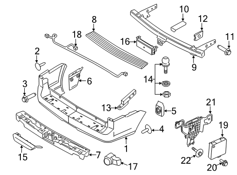 2008 Lincoln Navigator Cover Diagram for 7L7Z-17K835-APTM