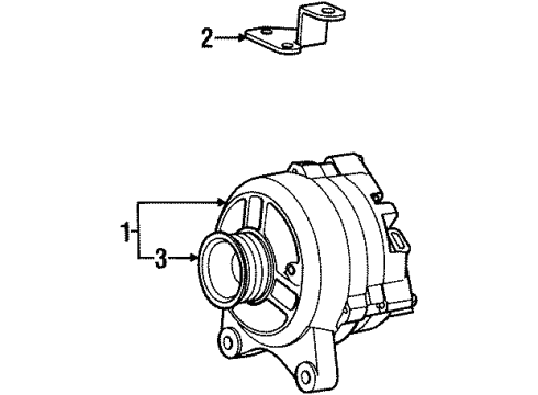 1999 Lincoln Navigator Alternator Diagram 2 - Thumbnail