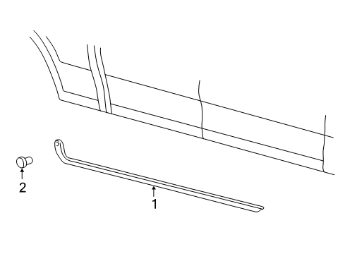 2002 Lincoln Blackwood Exterior Trim - Cab Diagram