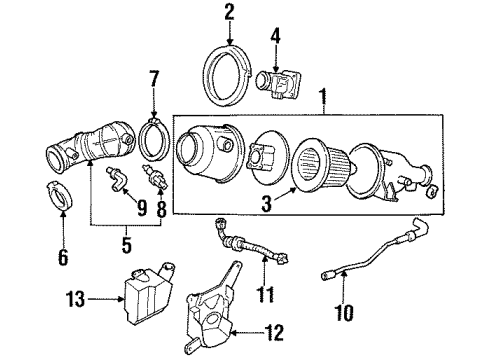 1997 Mercury Tracer Air Inlet Diagram