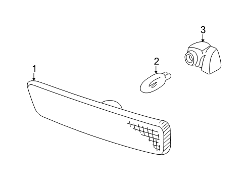 2010 Mercury Mountaineer Rear Lamps - Side Marker Lamps Diagram