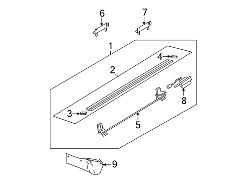 2006 Mercury Mountaineer Running Board Diagram 2 - Thumbnail