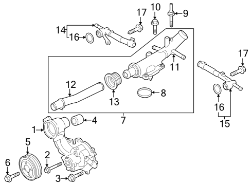 2024 Ford Edge Water Pump Diagram 2 - Thumbnail