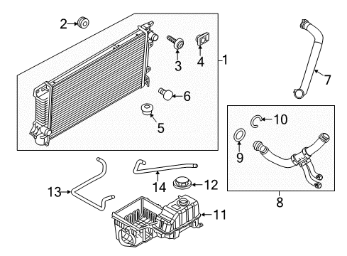 2014 Ford F-150 Radiator & Components Diagram 1 - Thumbnail