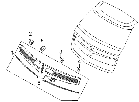 2019 Lincoln MKT Backup Lamps Diagram