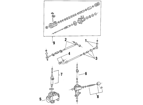 1985 Ford Ranger END ASY -SPDL CONN R Diagram for E3TZ3A130C