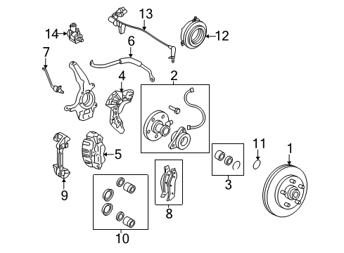 2003 Lincoln Navigator Front Brakes Diagram 2 - Thumbnail