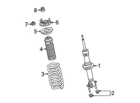 2023 Ford Bronco Shocks & Components  Diagram 3 - Thumbnail