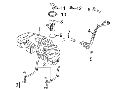 2021 Lincoln Corsair TANK ASY - FUEL Diagram for LX6Z-9002-B