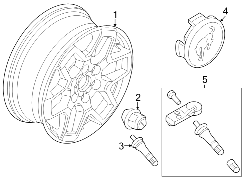 2023 Ford Bronco Wheels Diagram 4 - Thumbnail