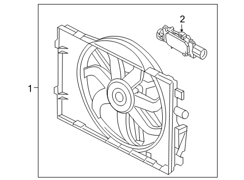 2011 Mercury Milan Cooling System, Radiator, Water Pump, Cooling Fan Diagram 2 - Thumbnail