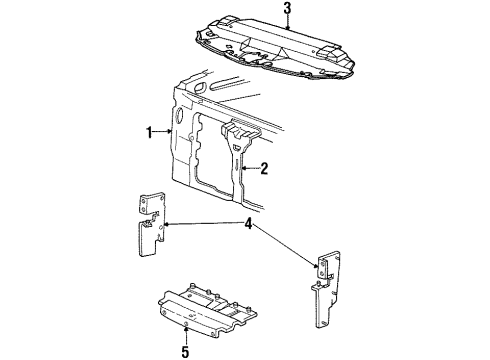 2000 Lincoln Navigator Deflector - Air Diagram for F85Z-19E525-AA