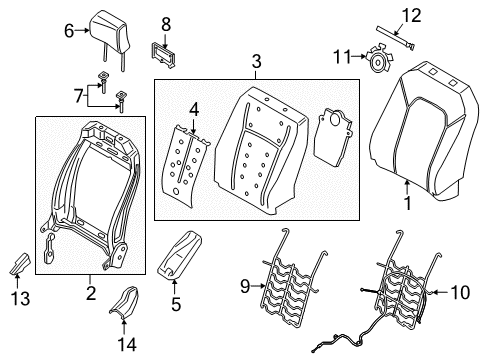 2018 Ford Expedition COVER ASY - SEAT BACK Diagram for JL1Z-7864417-FH