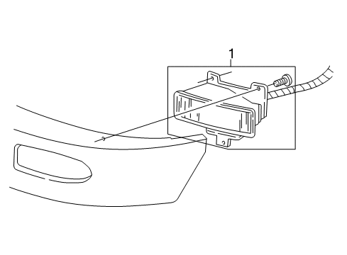 2004 Ford F-150 Heritage LAMP ASY - FOG - FRO Diagram for YL3Z15200BAA