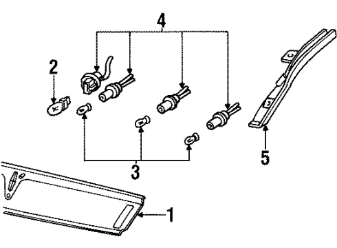 1998 Lincoln Mark VIII License Lamps Diagram