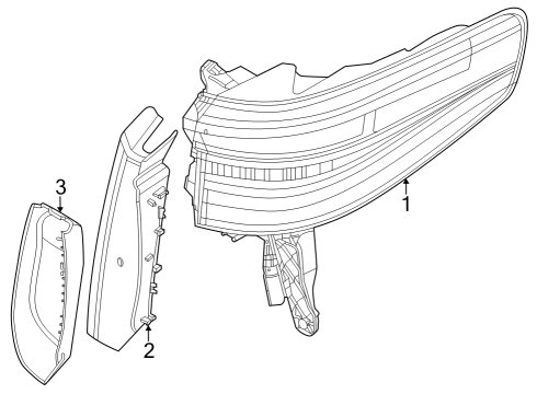 2024 Lincoln Navigator Tail Lamps Diagram