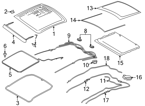 2015 Lincoln MKZ Sunroof Diagram 2 - Thumbnail