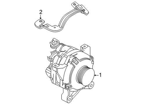 2018 Ford E-350 Super Duty Alternator Diagram 3 - Thumbnail