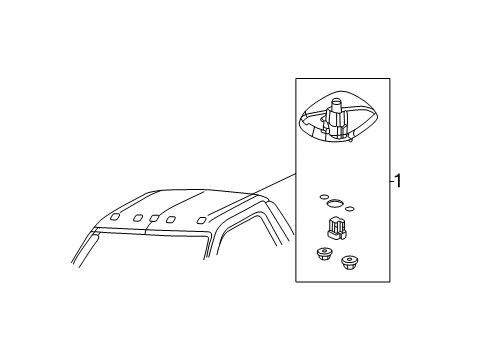 2006 Ford F-350 Super Duty Roof Lamps Diagram 3 - Thumbnail