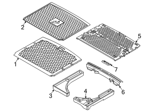 2023 Ford Bronco Sport Interior Trim - Rear Body Diagram