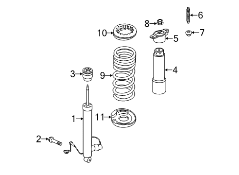 2016 Lincoln MKC Shocks & Components - Rear Diagram 3 - Thumbnail