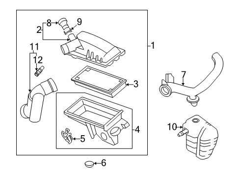 2008 Ford Escape Air Intake Diagram 2 - Thumbnail