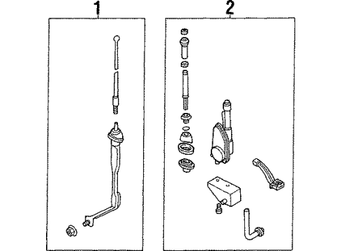 1995 Ford Probe Kit Aerial Diagram for F32Z18813A