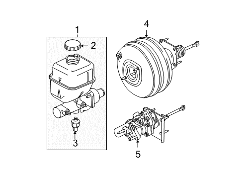 2008 Ford F-350 Super Duty Cylinder Assembly - Master Diagram for 7C3Z-2140-F