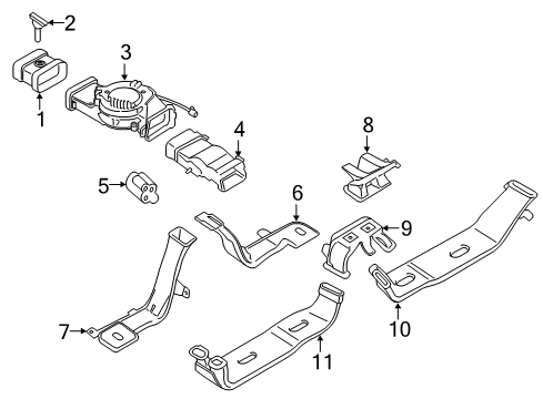 2018 Lincoln Continental Duct - Heater Diagram for GD9Z-18C420-D