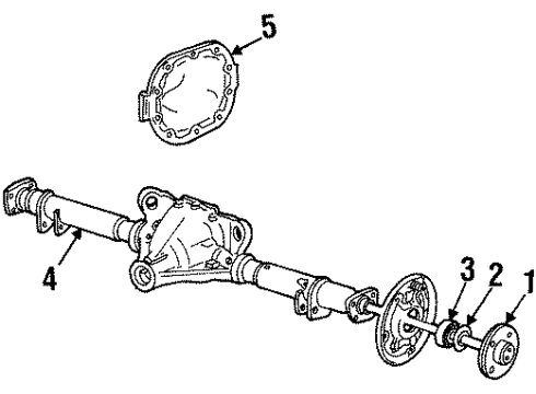 1996 Mercury Grand Marquis Axle Housing - Rear Diagram