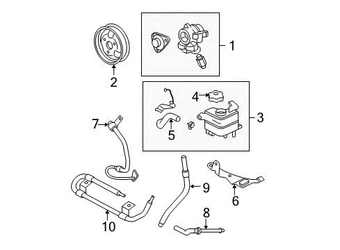 2006 Ford Ranger Hose Assembly Diagram for 6L5Z-3A719-E