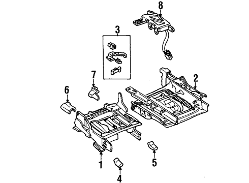 2000 Ford Crown Victoria Bracket Diagram for F5AZ-14536-B