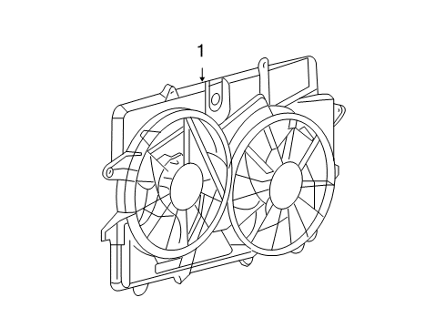 2008 Ford Escape Cooling System, Radiator, Water Pump, Cooling Fan Diagram 2 - Thumbnail