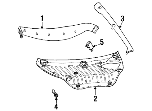 2000 Mercury Cougar Switch Assembly - Alarm Diagram for F8RZ-14018-KA